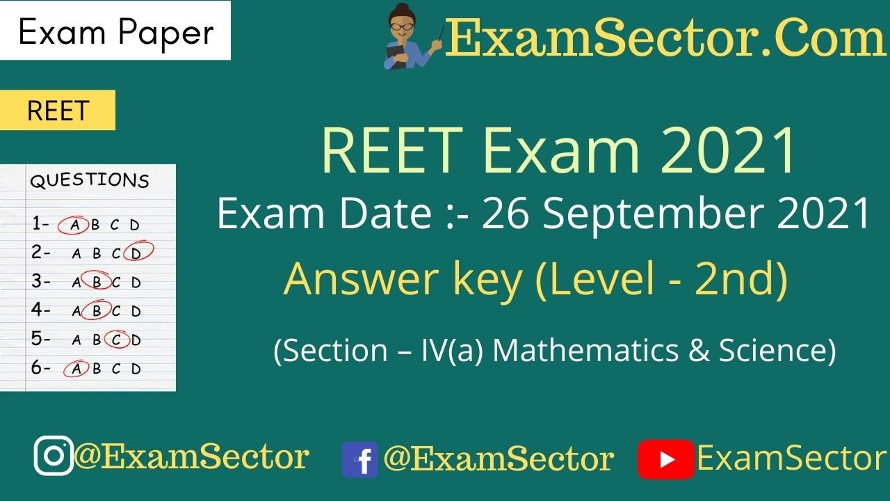 REET Level 2 Mathematics & Science) (Answer Key)