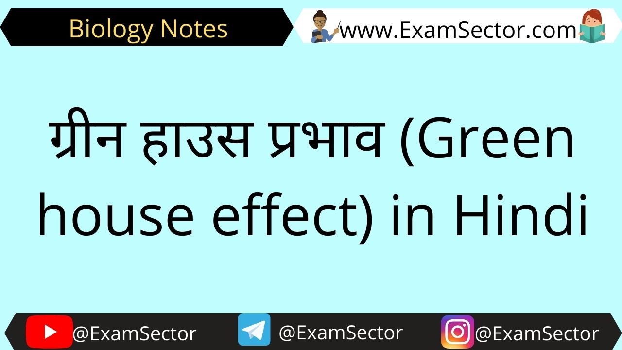 Green house effect in hindi 