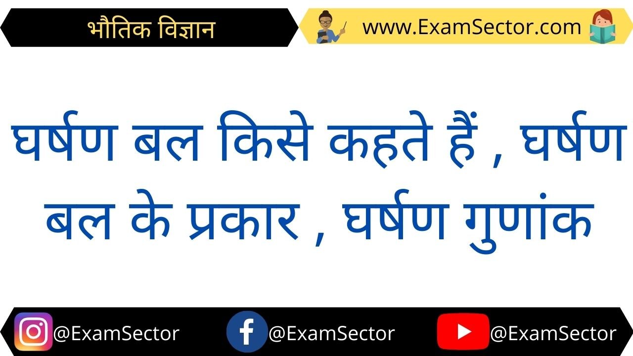 Friction Force GK Notes in Hindi