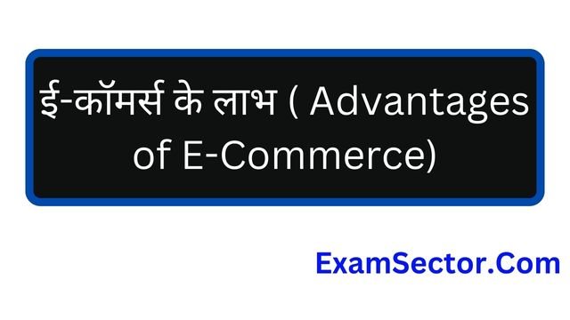 Advantages of E Commerce in Hindi