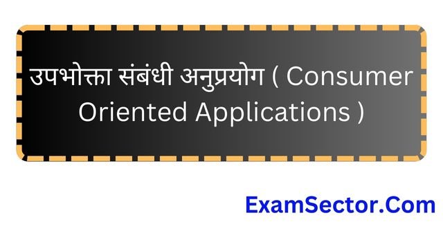 Consumer Oriented Applications in Hindi