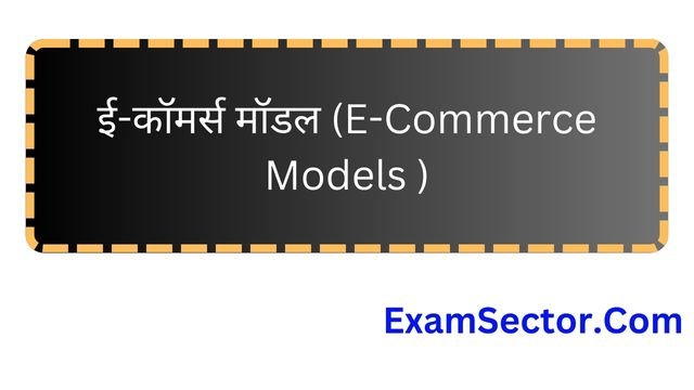 E-Commerce Models in Hindi