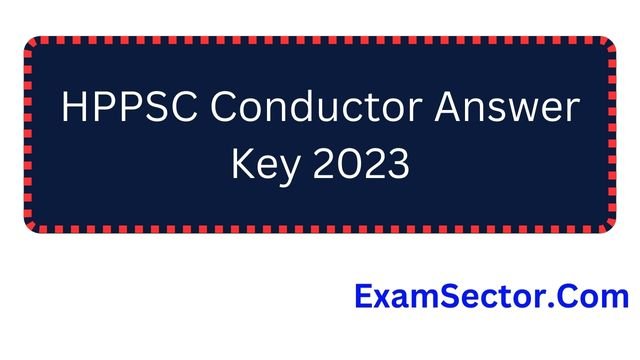 HPPSC Conductor Answer Key 2023