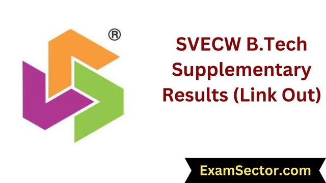 SVECW B.Tech Supplementary Results 2023